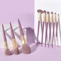 Simple Style Color Block Plastic Makeup Brushes None 1 Set sku image 1