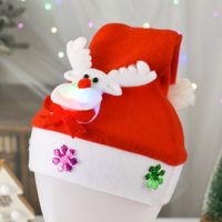 Navidad Lindo Papá Noel Monigote De Nieve Tela Fiesta Gorro Navideño sku image 9