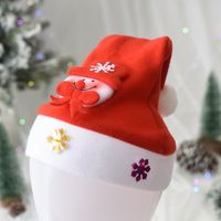 Navidad Lindo Papá Noel Monigote De Nieve Tela Fiesta Gorro Navideño sku image 2