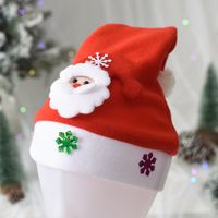 Navidad Lindo Papá Noel Monigote De Nieve Tela Fiesta Gorro Navideño sku image 1