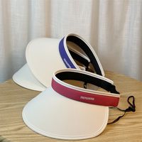 Women's Elegant Sweet Commute Letter Covering Printing Curved Eaves Topless Hat main image 1