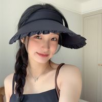 Women's Casual Sweet Letter Big Eaves Curved Eaves Topless Hat main image 5