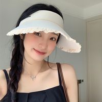 Women's Casual Sweet Letter Big Eaves Curved Eaves Topless Hat sku image 1