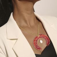 Simple Style Shiny Geometric Alloy Inlay Rhinestones Women's Earrings Necklace main image 5