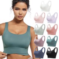 Simple Style Sports Solid Color Nylon Active Tops Bralette main image 1