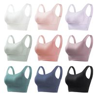 Simple Style Sports Solid Color Nylon Active Tops Bralette main image 6