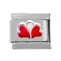 1 Piece 304 Stainless Steel Zircon Heart Shape Polished Bracelet Module main image 5