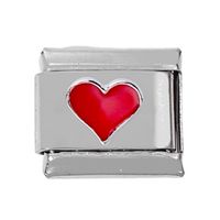 1 Piece 304 Stainless Steel Zircon Heart Shape Polished Bracelet Module sku image 8