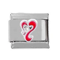 1 Piece 304 Stainless Steel Zircon Heart Shape Polished Bracelet Module sku image 13