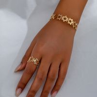 Elegant Romantic Commute Hexagram Star Alloy Wholesale Rings Bracelets Jewelry Set main image 5