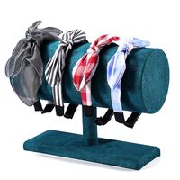 Simple Style Solid Color Wood Flannel Jewelry Rack main image 4