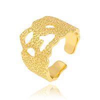 Copper Gold Plated Simple Style Classic Style Plating Solid Color Rings sku image 8
