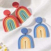 1 Pair Simple Style U Shape Handmade Soft Clay Drop Earrings main image 4