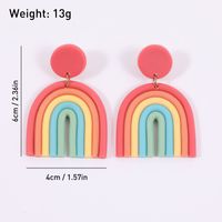 1 Pair Simple Style U Shape Handmade Soft Clay Drop Earrings main image 2