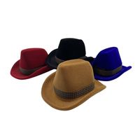Cartoon Style Cowboy Hat Plastic Flocking Jewelry Boxes main image 4