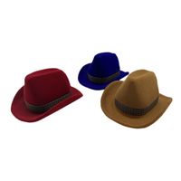 Cartoon Style Cowboy Hat Plastic Flocking Jewelry Boxes main image 2