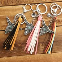 Bohemian Cattle Metal Unisex Bag Pendant Keychain main image 4