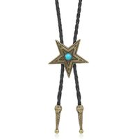 Retro Star Pu Leather Alloy Unisex Bolo Tie Necklaces sku image 2