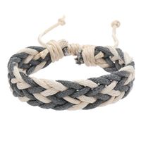 Retro Rhombus Cotton And Linen Handmade Unisex Drawstring Bracelets sku image 6
