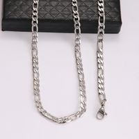 304 Stainless Steel Basic Modern Style Commute Polishing Geometric Solid Color Bracelets Necklace main image 6