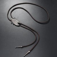 Simple Style Wolf Alloy Leather Rope Unisex Tie sku image 2