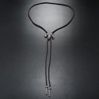 Casual Geometric Pu Leather Alloy Unisex Bolo Tie Necklaces sku image 2