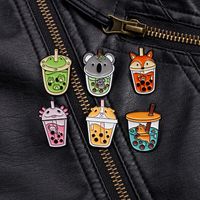 Cartoon Style Modern Style Animal Cup Alloy Stamping Stoving Varnish Plating Women's Brooches main image 7