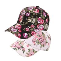 Women's Casual Vacation Pastoral Flower Curved Eaves Baseball Cap main image 1
