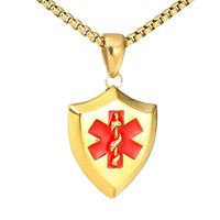 1 Piece 316 Stainless Steel  18K Gold Plated Geometric Polished Pendant main image 3
