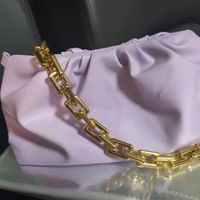 Women's Medium Pu Leather Solid Color Streetwear Cloud Shape Lock Clasp Underarm Bag sku image 11