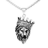 1 Piece 316 Stainless Steel  18K Gold Plated Lion Polished Pendant main image 3