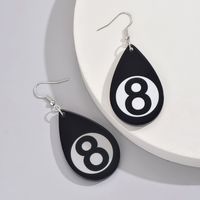 1 Pair Basic Modern Style Classic Style Infinity Water Droplets Arylic Drop Earrings sku image 1