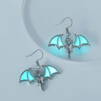 1 Pair IG Style Modern Style Cool Style Bat Resin Copper Zinc Alloy Drop Earrings main image 1