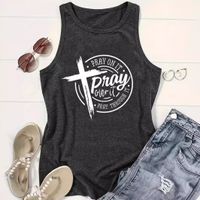 Women's Racerback Tank Tops Tank Tops Printing Streetwear Letter main image 3