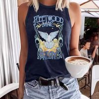 Women's Racerback Tank Tops Sleeveless T-Shirts Printing Streetwear Letter Bird main image 6