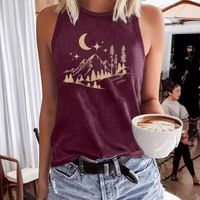 Women's Racerback Tank Tops Tank Tops Printing Streetwear Star Moon main image 2