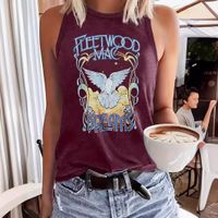 Women's Racerback Tank Tops Sleeveless T-Shirts Printing Streetwear Letter Bird main image 2