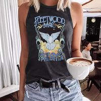 Women's Racerback Tank Tops Sleeveless T-Shirts Printing Streetwear Letter Bird main image 3