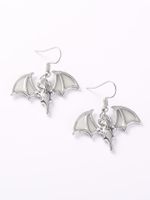 1 Pair IG Style Modern Style Cool Style Bat Resin Copper Zinc Alloy Drop Earrings main image 4