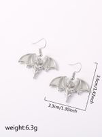 1 Pair IG Style Modern Style Cool Style Bat Resin Copper Zinc Alloy Drop Earrings main image 3