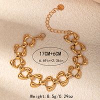 Casual Basic Classic Style Solid Color 304 Stainless Steel Gold Plated Bracelets In Bulk sku image 1