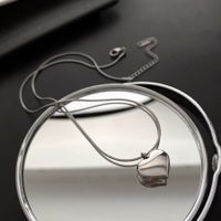 Einfacher Stil Herzform Titanium Stahl Halskette sku image 2