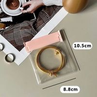 Simple Style Solid Color PVC Jewelry Packaging Bags sku image 3