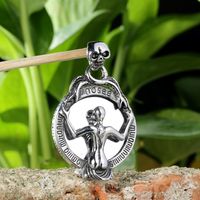 1 Piece 316 Stainless Steel  Skull Polished Pendant main image 1