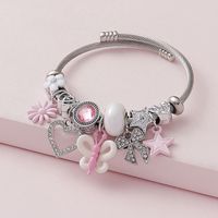 Wholesale Jewelry Princess Luxurious Sweet Butterfly Bow Knot High Heel Alloy Copper Rhinestones Inlay Bracelets main image 6