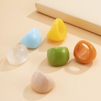 IG Style Casual Vacation Geometric Plastic Resin Wholesale Rings main image 1