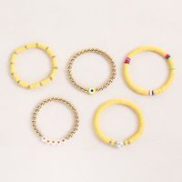 Wholesale Jewelry Basic Simple Style Classic Style Geometric Soft Clay Beaded Bracelets sku image 6