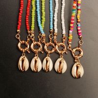 Casual Vacation Shell Alloy Seed Bead Beaded Women's Pendant Necklace main image 3