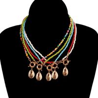 Casual Vacation Shell Alloy Seed Bead Beaded Women's Pendant Necklace main image 1