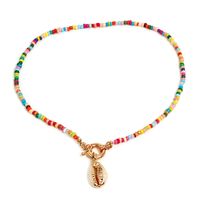 Casual Vacation Shell Alloy Seed Bead Beaded Women's Pendant Necklace sku image 1